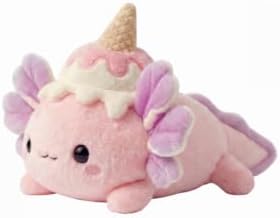 Mewaii Ice Cream Axolotl Plush Pillow, Squishy & Huggable Plushies, 13 in by Mewaii