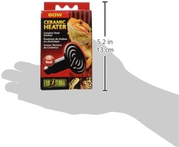 Exo Terra's Ceramic Heater - 60 W Lamp Pack for Reptile Heat, Ceramic Emitter with 150-Watt Ceramic Heat Emitter, Compatible with Exo Terra Light and Thermostat