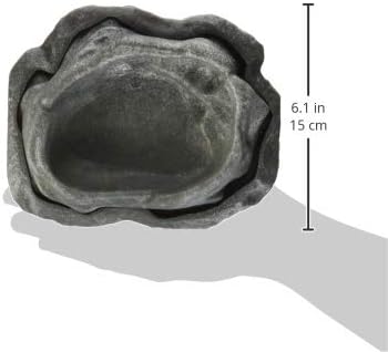Zoo Med Combo Reptile Rock Food and Water Dish, Medium