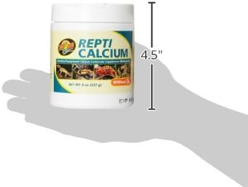 Zoo Med Reptile Calcium Without Vitamin D3 (8-Ounce / 3 Pack)