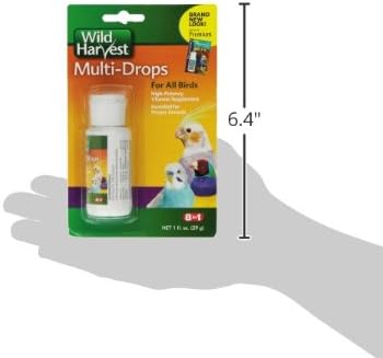 United Pet Group Wild Harvest Multi-Drops for All Birds 1 Ounce, High-Potency Vitamin Supplement (D13123)