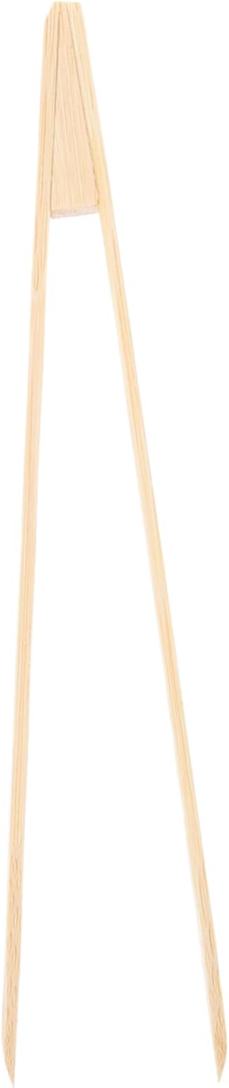 Ergonomic Reptile Food Tweezer Bamboo Feeding Tongs for Terrarium Pet Accessory Clip