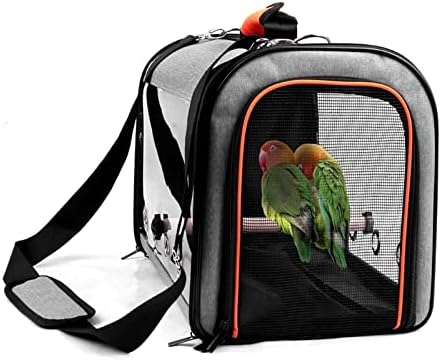 Birdcages Multifunctional Bird Travel Bag with Perch Portable Pet Bird Parrot Carrier Transport Bag Breathable Go Out Travel Cage