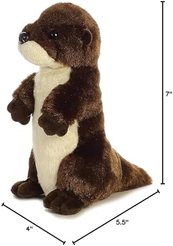 Aurora Mini Flopsie 7" River Otter Adorable Stuffed Animal - Image 4