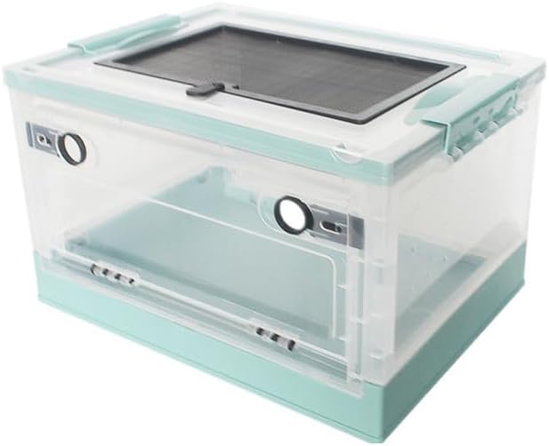 Foldable Reptile Tank, Portable Lizard Cage with Wheels, Reptile Terrarium, Chameleon Cage, Hamster Cage, for Bearded Dragon, Scorpion, Frog, Spider