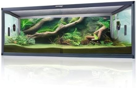 Phailozoo Stackable Reptile Enclosure, 85 Gallon Reptile Tank for Bearded Dragon, Snake, Ball Python, Colorful Aluminum Frame & Front Opening Tempered Glass Door with Handles for Easy Maintenance