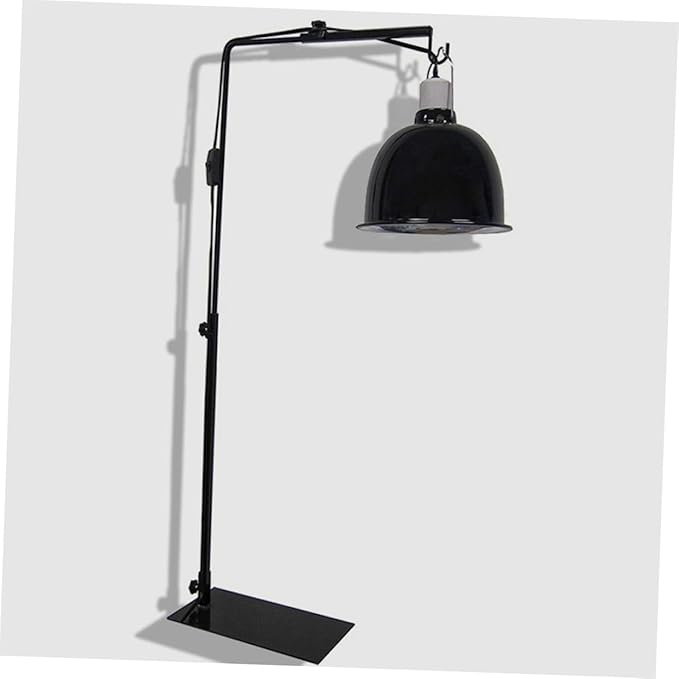 Adjustable Metal Lamp Stand for Reptiles Durable and Odor Lightweight Design with Efficient Heat Dissipation for Basking Light Setup
