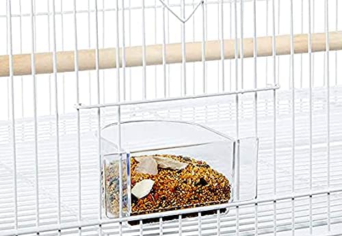 64" Extra Large Wrought Iron Side Nesting Box Doors for Flight Breeding Canary Parakeet Cockatiel Lovebird Finch Bird Flight Home Cage Easy to Clean Pull Out Tray with Removable Rolling Stand