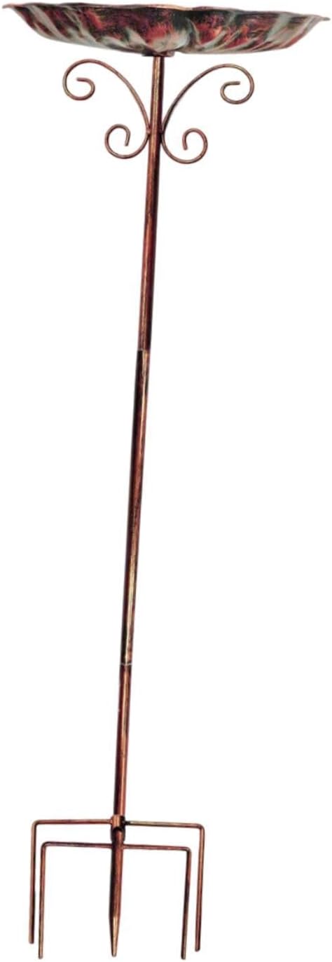 Bird Bath Feeder Bowl Birdfeeder Sturdy Iron Heavy Duty Detachable Easy to