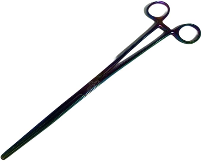 10" (25cm) Chameleon Chrome Hemostat Forceps Bearded Dragon Corn Snake Ball Python Crested Gecko Snake Lizard Leopard Gecko Turtle Tortoise Frog
