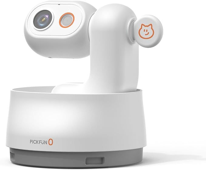 P0 AI Pet Camera with 2K Tracking, Auto Video Recording Editing & Smart Alerts, 350ยฐ Panoramic View with Night Vision, Two-Way Audio, Privacy Protection & Local Storage for Cat/Dog Monitoring
