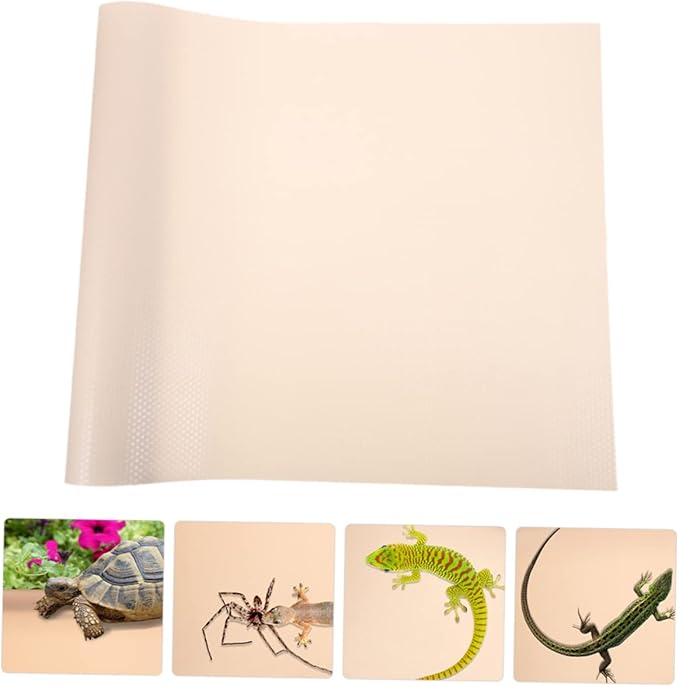 Toddmomy Reptile Carpet Mat for Bearded Dragon Gecko Snake Sturdy Terrarium Liner Non-Slip Substrate Bedding for Reptile Cage Accessories