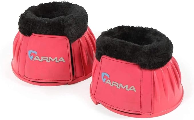 Shires ARMA Fleece Trim Bell Boot (Pony, Pink)