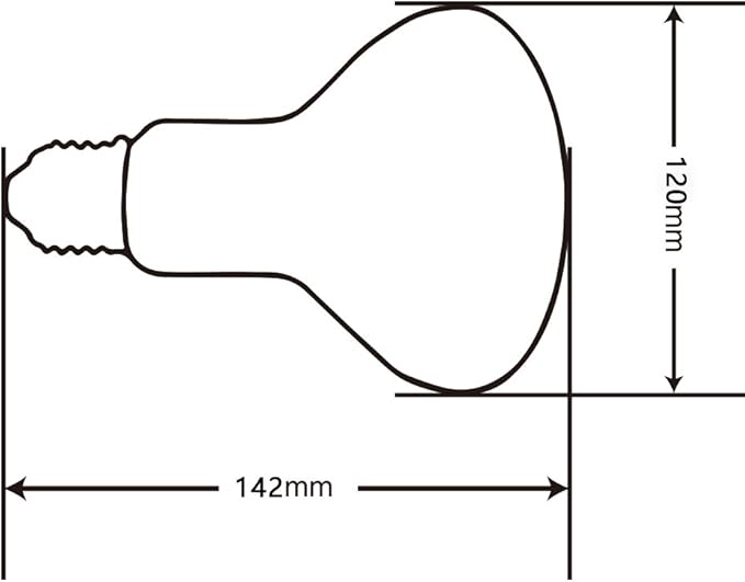 LUCKY HERP Reptile UVA UVB Mercury Vapor Bulb Lamp,Screw Thread,PAR38,160 Watt,Coated
