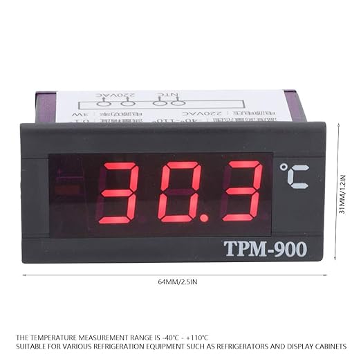 Kikumi Mini LCD Digital Temperature Panel Meter Thermometer Temperature Display -40°C to +110°C