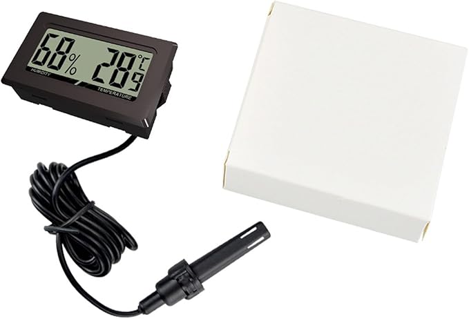 Practical Digital Hygrometer Thermometer for Vivariums and Incubators Environment with Accurate Measurements