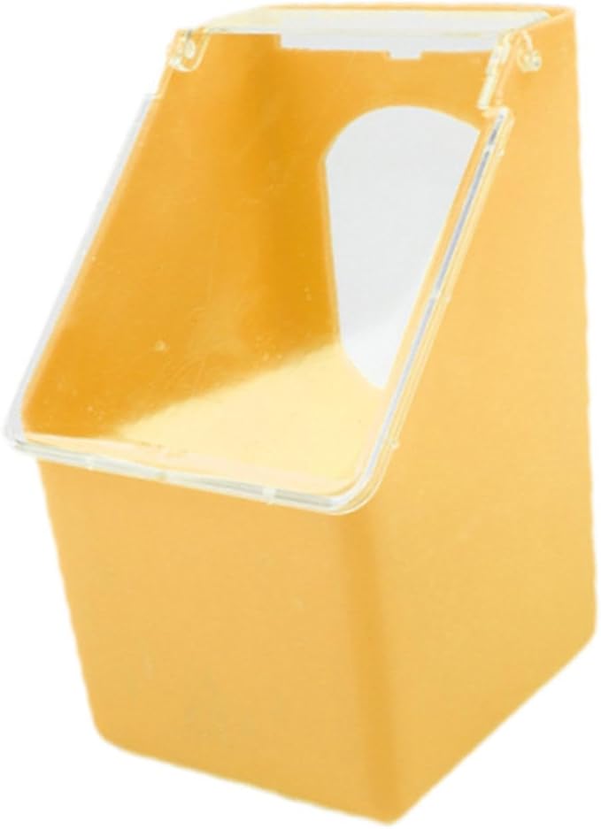 Pigeon Feeder, Food Storage Case, Single Hole Hanging Box, Dove Bird Feeding Case for Parrots Canaries Chickens Pigeons, Coffee