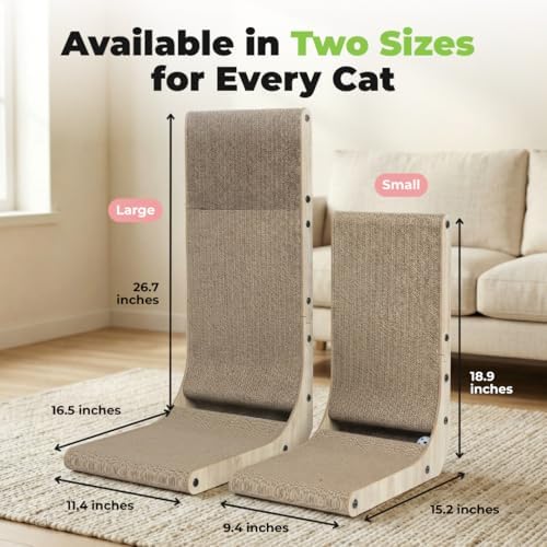 Best Pet Supplies Catify L-Shaped Cardboard Cat Scratcher - H: 19" - Image 7