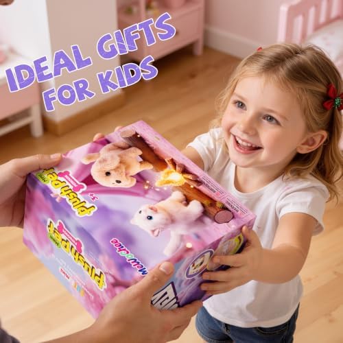 Cat Toys for Kids Girls 3 4 5 6 Year old, Interactive Toy Cat with Walking and Meowing, Electronic Robot Stuffed Cat, Pretend Play Toys for Toddler 3-5 6-8, Idea Birthday Gifts for 5 Year old Girls - Image 7