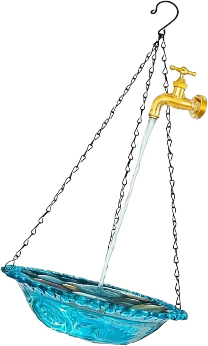 USB Power Garden Bird Waterer Hanging Bird Feeder Quick Setups Adjustable Water Feature Ideal for Outdoor Use Hanging Bird Feeders for Outdoors