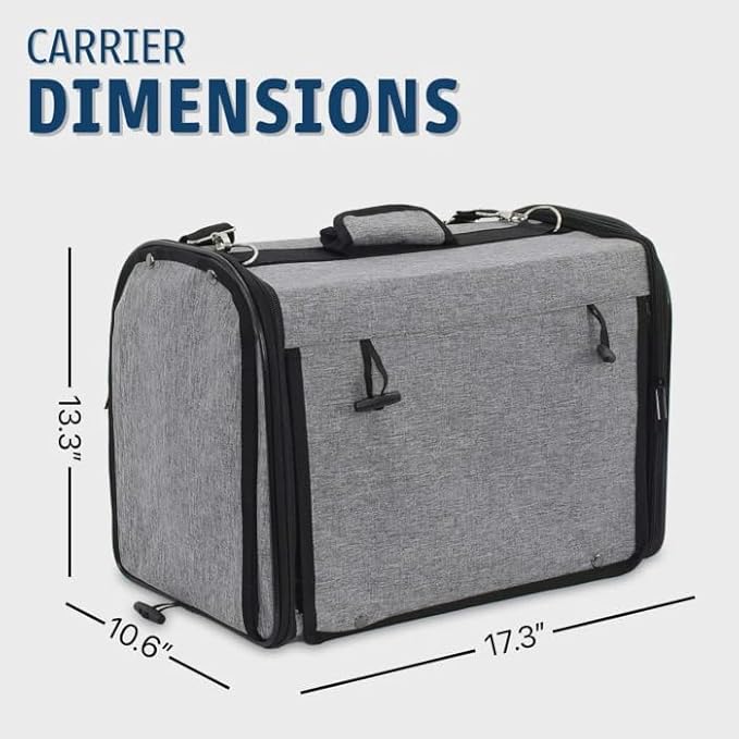 Bird Travel Carrier, Portable Mesh Pet Kennel with Accessories, 20 x 10 x 10 in