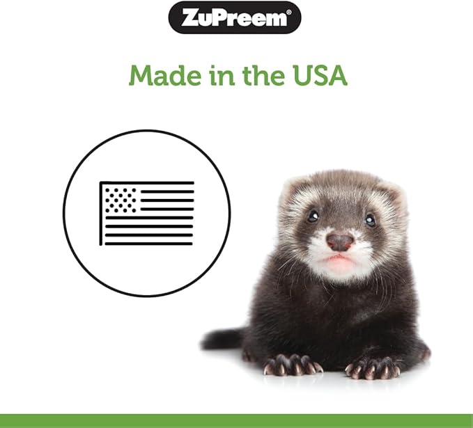ZuPreem Ferret Food, High Protein Ferret Food, Extruded Kibble Made with Chicken & Egg, Vitamin & Mineral Fortified, No Corn, Small Animal Pet Products, ZuPreem, Made in USA, 8 lb Bag