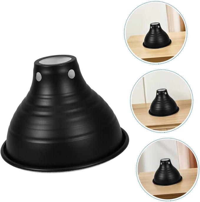 TEHAUX 3Pcs Heat Lamp Shade for Reptiles Insulation Lampshade Reflective Design for Improved Lighting Various Reptile Cages Easy Installation for Pet Stores and Homes