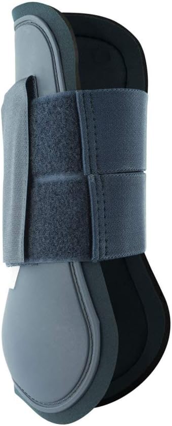 HORZE Chicago Protective Horse Tendon Boots - Lightweight Open Front Boots for Jumping, Trail Riding, and Turnout (Pair) - Chocolate Brown - Pony