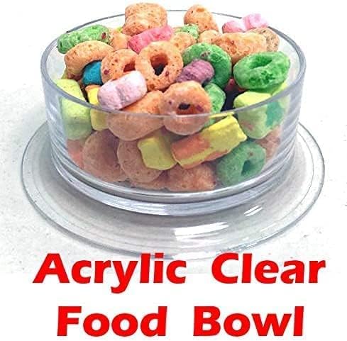 Acrylic Clear 2-Levels Hamsters Mice Gerbils Deluxe Palace House Habitat Home Running Wheel Water Bottle Tower Food Bowl Hide House Deep Base Expansion Outlet