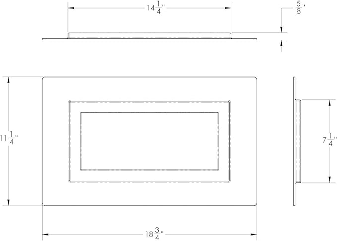 Jackel Crawl Space Vent Cover - 8"" x 16"" - Black