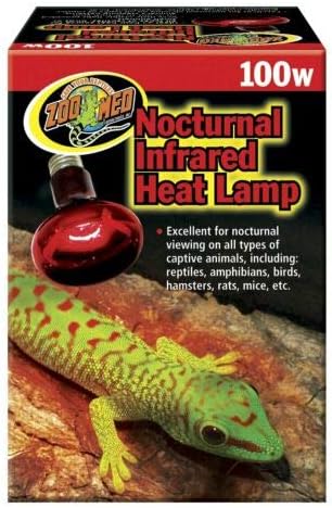 Zoo Med Nocturnal Infrared Heat Lamp 100 Watts - Pack of 6