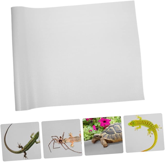 GANAZONO Reptile Carpet Mat for Terrarium Bedding Durable Eva Substrate Easy Clean and Comfortable for Bearded Dragons Geckos Snakes and Turtles Gray