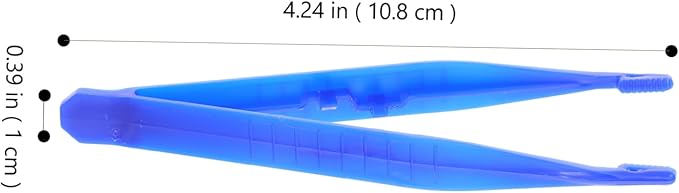 Garneck Reptile Feeding Clamp 6pcs Plastic Tweezers for Scorpion Lizard Snake Care