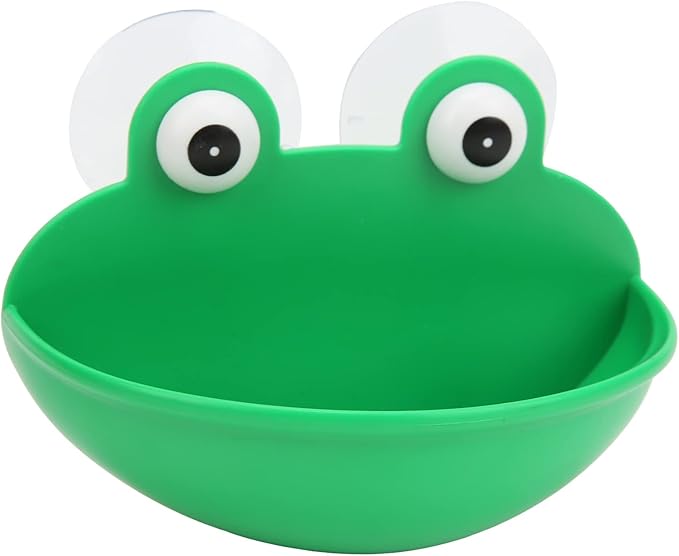 GLOGLOW Nan Safer Amphibian Water, Plastic Bathroom Soap Holder for Frogs and Geckos, 3.2 X 5 X 3.8 Inches for Habitats Crawler Breeding Tools, Reptile Hatching Supplies