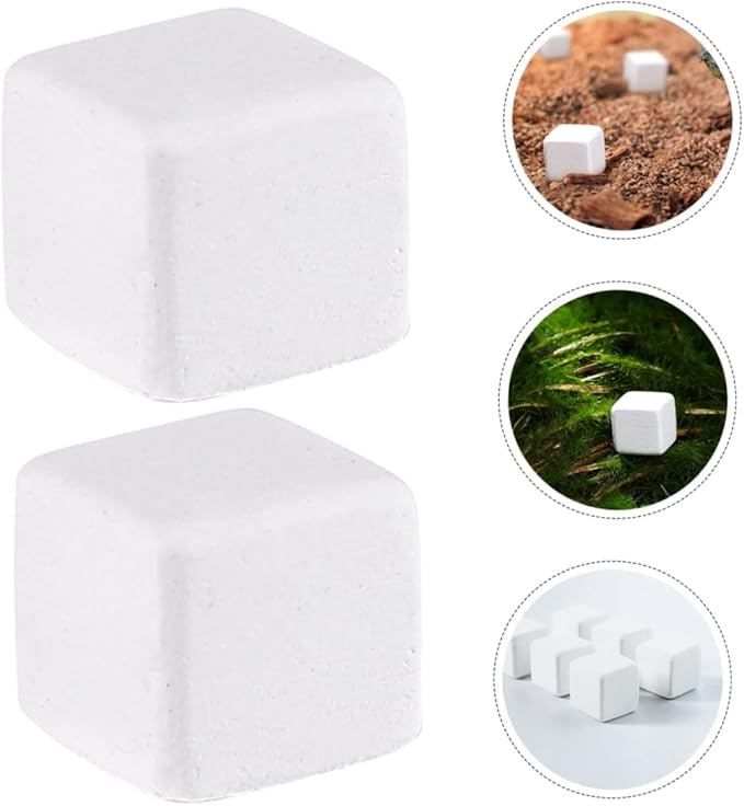 TOYANDONA 30Pcs Natural Mineral Calcium Blocks for Reptiles and Amphibians Enhances Turtle Tortoise Lizard Frog and Chameleon Dental Care and Water Quality Stabilization for Growth