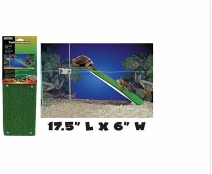 Penn-PLAX Reptology Turtle Basking Platform Ramp – Also Great for Frogs, Newts, Salamanders, and Axolotls – 17.5” x 6”
