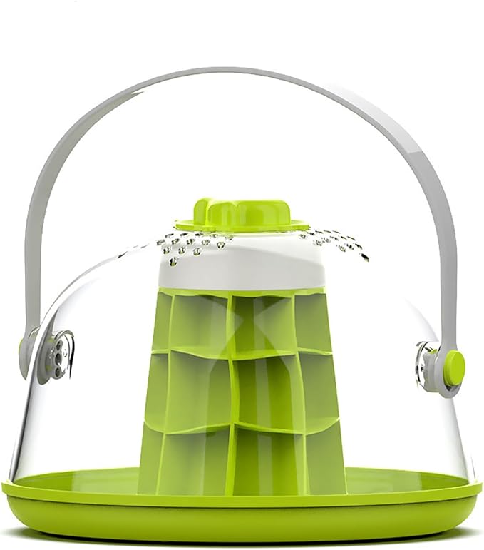 Multifunctional Snail Observation and Breeding Box - Educational Pet Habitat for Kids, 23x19.5x13.5CM, ABS+PC Material, Easy to Clean, Well-Ventilated, Suitable for Silkworms/Lizards/Geckos