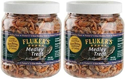 Fluker's Labs (2 Pack) Aquatic Turtle Medley Treat Food, 1.5-Ounce Per Container
