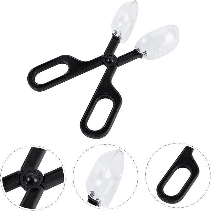 POPETPOP 3pcs Reptile Enclosure Feeding Clamp Lizard Food Clip Material Easy to Use for Tortoise Reptile Care