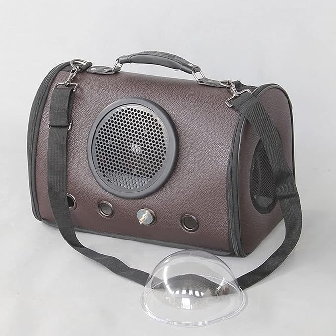 Portable Parrot Travel Cage & Outing Box for Small Birds, Canaries, Lovebirds, Cockatoos, Lightweight Carrier