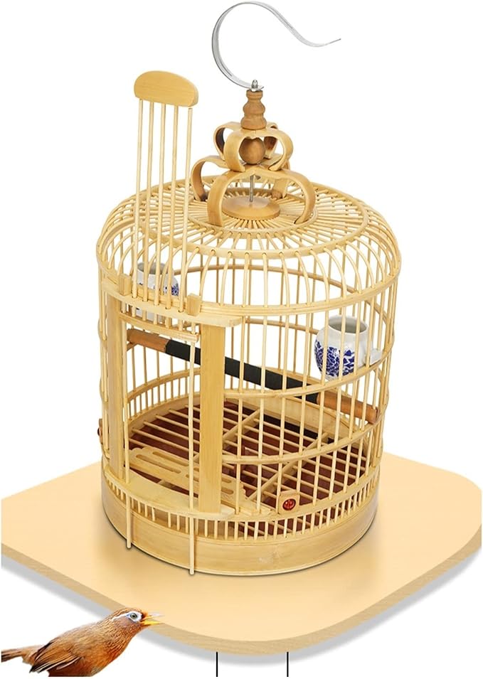 The Birdcage Thrush Bird Cage Blue Bird Cage Bird Carrier Full Set of Bird Cage Handmade Portable Hook to Carry Small Bird Cage Parakeet Cage