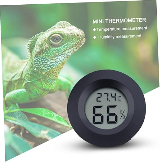 7pcs Mini Digital Thermohygrometer for Reptile Tanks Temperature Gauge Humidity Monitor Easy to Use