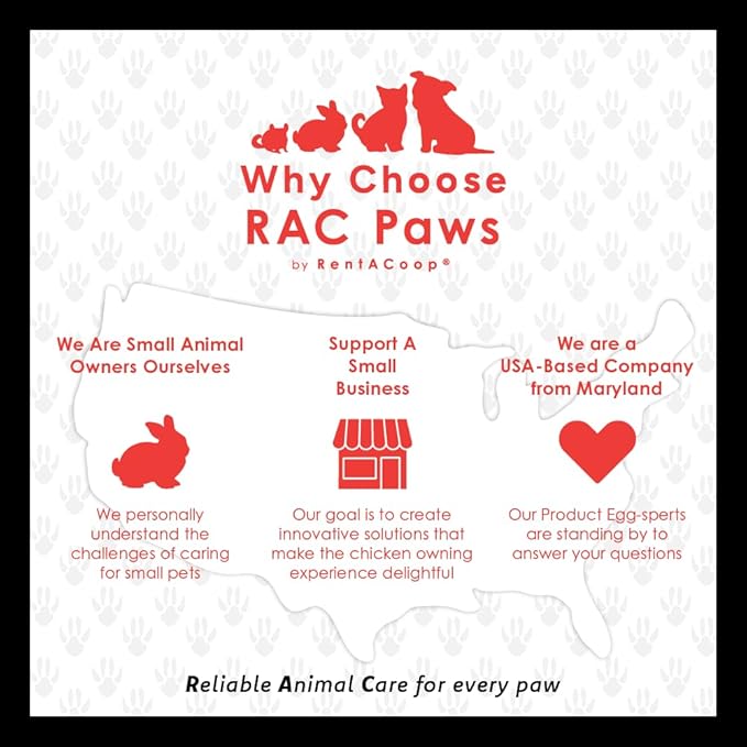 RAC Paws by RentACoop 64oz(2L) Small Animal Drinker with Auto-Fill Metal Cup - Suitable for Small Pets, Bunnies, Hamsters, Guinea Pigs, Rabbits, Chinchillas, Mice and Rats (Pack of 2)