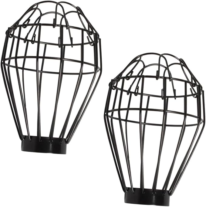SOLUSTRE 6pcs Reptile Heat Lamp Cover Insulation Shade Light Net for Reptile Tanks -scalding Design Easy Installation Safe Habitat Accessory
