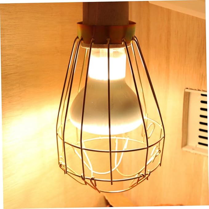 HANABASS 3pcs Reptile Heating Lamp Protector Iron Mesh Net Lampshade for Pet Supplies Easy to Install and Suitable for Tortoise and Other Animals