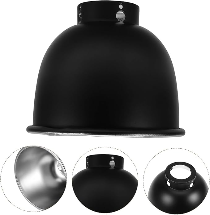 Milisten Metal Reflective Cover for Terrariums Lightweight Design for Easy Setup Compatible with Various Bulb Types Enhances Habitat Comfort and Temperature Uniformity
