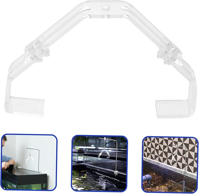 2Pcs Metal Aquarium Lamp Clip Light Holder for Glass Tanks Durable Fixture Support for Amphibians and Terrestrial Reptiles Easy Installation and Precision