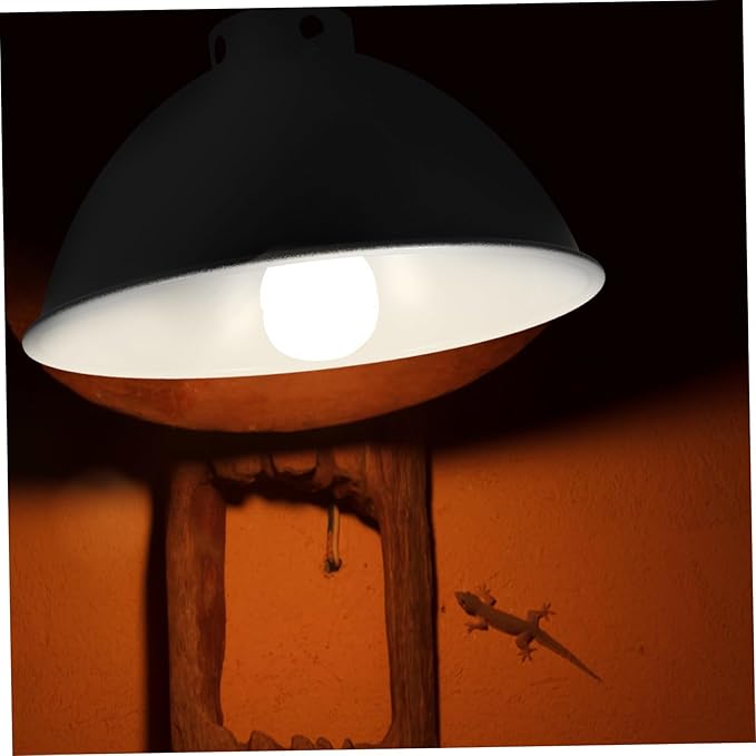OUNONA Reptile Lampshade for Heat Insulation Reflector Dome Cover Suitable for Lizards Snakes Turtles Energy-Saving Design for Optimal Pet Comfort