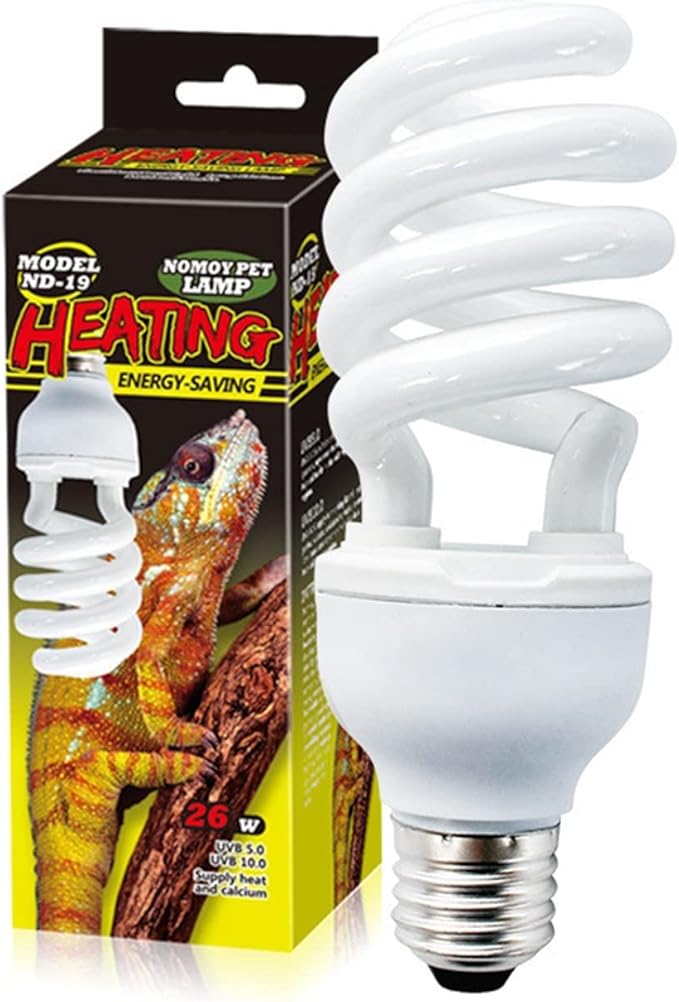 26w Energy-Saving Lamp Reptile Uvb Tortoise Lizard Calcium Supplementation Succulents Ultraviolet Sun Lamp(5.0)