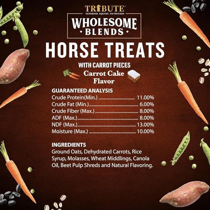 Wholesome Blends Soy-Free Carrot Cake Flavored Horse Treats, 1.5 lb Bag